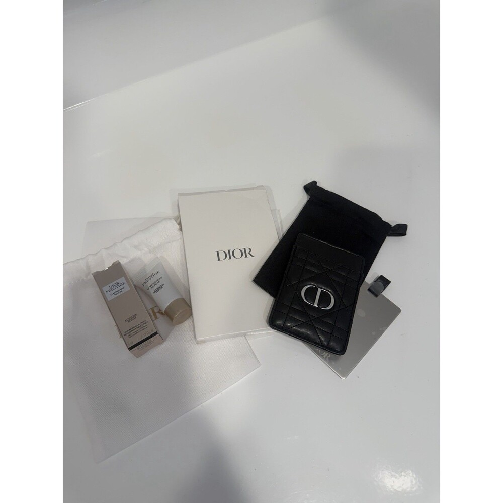 Christian Dior Phone Mirror & Dust Bag/ Card Holder NWT& Deluxe Sample